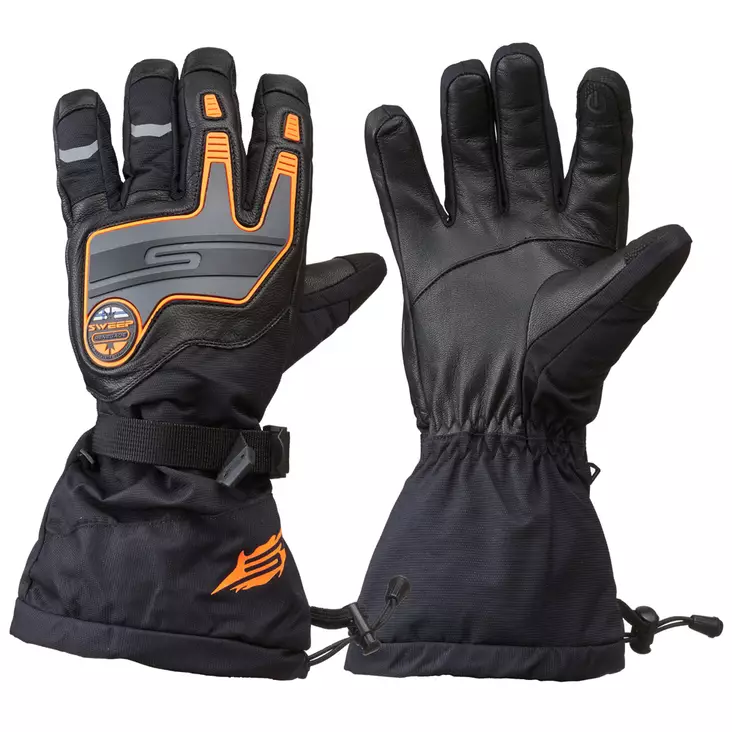 Sweep Renegade skoterhandskar, svart/orange - Skoterhandskar - 534-2106-0 - 1