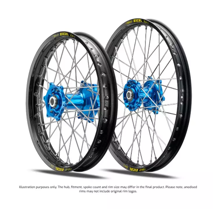 TALON Bakhjul 19x2 15 Pro Billet EXCEL YZF250/450 09- Blå/svart - Motocross fälgsats - 46-26-230-00 - 1