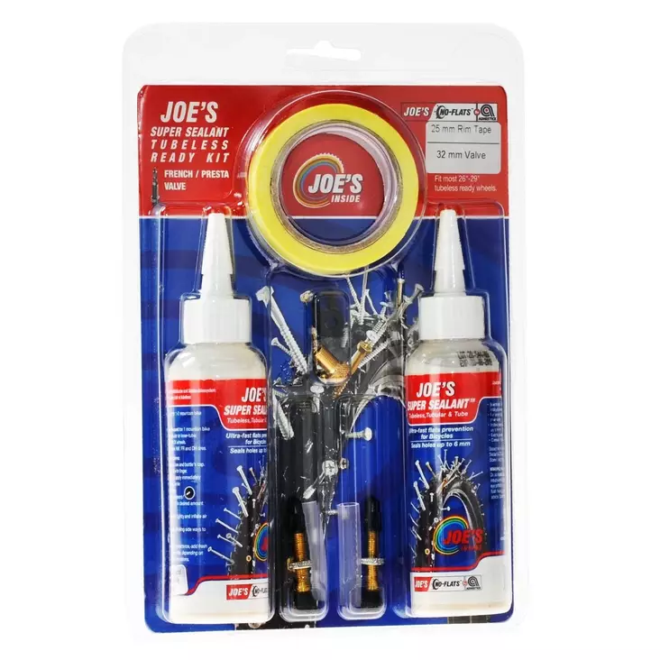 Tubeless Ready Kit JOE´S Super Sealant, racerventil, 25mm fälgar - Tätningsmaterial - 180280 - 2