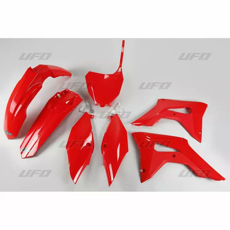 UFO Plastkit 5-delar Röd 070 CRF250R 18- / CRF450R 2017-20 - Motocross plastsats - 650-K119-070 - 1