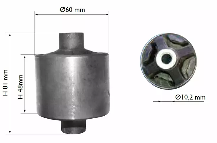 Vibrationsdämpargummi: LIGIER progress - Motordelar - 309-131820 - 1