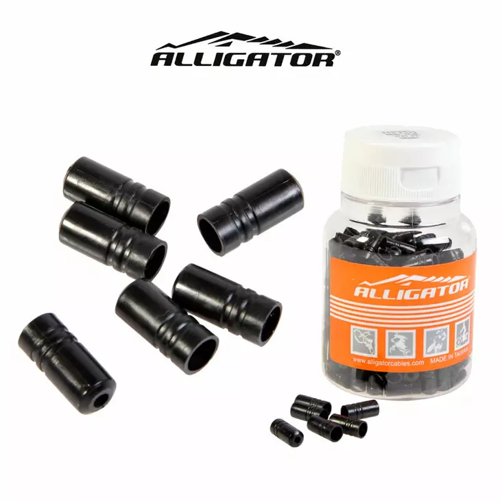 Ändhylsa ALLIGATOR, nylon 4mm, 150st/förp - Övriga delar till vajrar - 62590 - 1