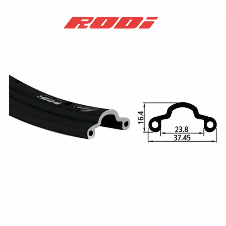 Fälg RODI 26"24-584, Westwood, aluminium, svart - Fälgar fram 26"/559 - 62840 - 1