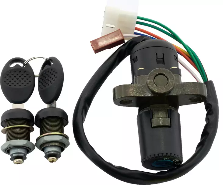 Tändningslås & Låssats, Derbi -05 / Gilera -05 / MH -12 / Rieju 98- , 50cc 6-v - Strömlås - 307-4050 - 1