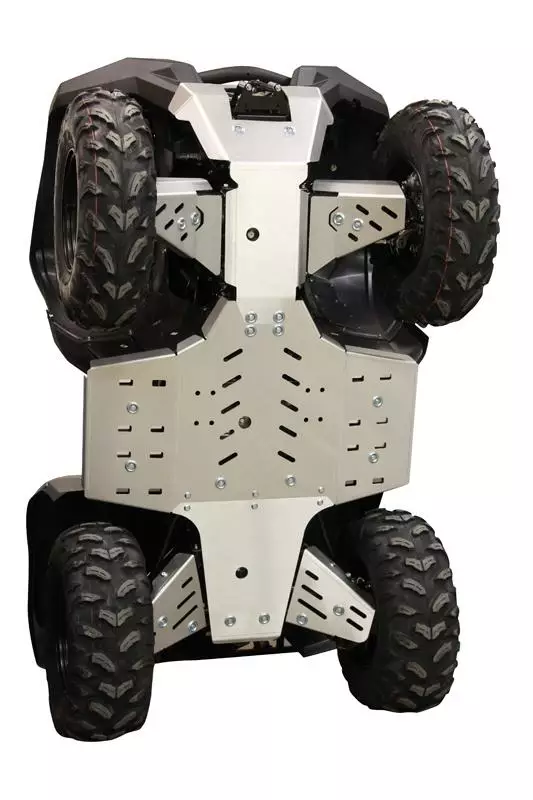Skid plate full set (aluminium): Yamaha Grizzly 700: (2016+) - ATV aluminium hasplåtar - 0217400 - 1