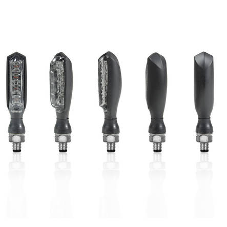 Chaft Atomic LED indicator, black - MC Blinkers - IN171 - 1