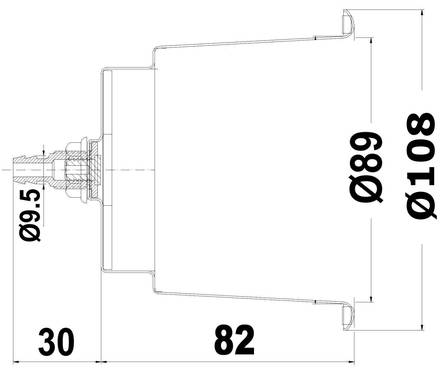 Osculati Delux SS standard glass holder w/drain hole - Däcksbeslag och tillbehör - M48-430-01 - 2