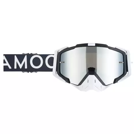AMOQ Aster Crossglasögon Black-White - Silver Mirror - Crossglasögon - 645-22230401-1 - 1