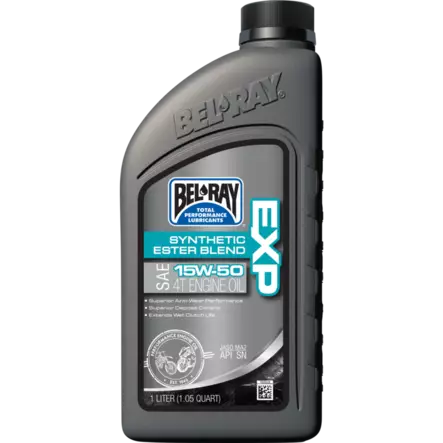 Bel-Ray EXP 15W-50 Synthetic Ester Blend 4T Engine Oil 1L - 4-T Motoroljor - 55-804-001 - 2