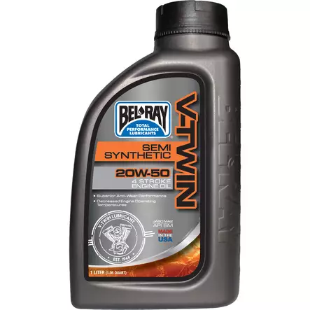 Bel-Ray V-Twin 20W-50 Semi-Synthetic Engine Oil 1L - 4-T Motoroljor - 55-901-001 - 1