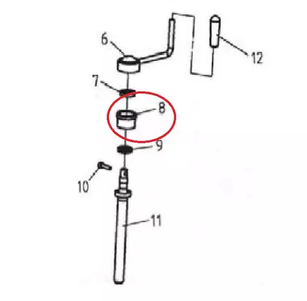 Bronco Vevens lagerhållare till slaghack 77-12490 - Arbetsmaskinernas reservdelar - 77-12490-91 - 1