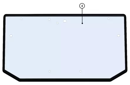 DFK Framruta + ram Can-Am Maverick Trail - ATV vindrutor - 723-52S05U01-10MD1 - 1
