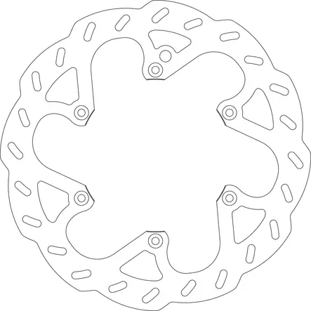 GOLDFREN Bromsskiva Fram HUS 00-,KTM125-525 92- HVA 125-501 14- - Motocross bromsskivor - 46-13-9281 - 1