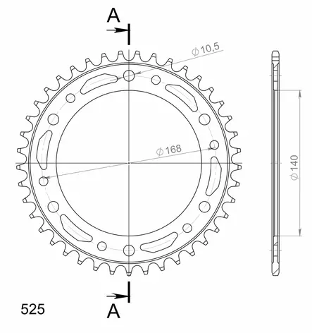 Supersprox / JT Rear sprocket 6.41 - MC Bakdrev - 27-2-6-41 - 1