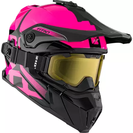 CKX Titan skoterhjälm + goggles, Polar Pink - Snöskoterhjälmar - 58-2201 - 1