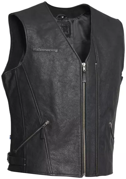 Skinnväst Halvarssons Cut, svart - MC skinnvästar - 710-58837000-1 - 1