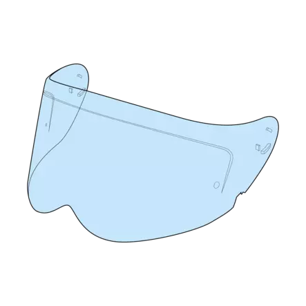 Simpson Venom visir klar - Visir - 638-102101 - 1