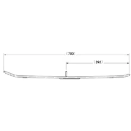 Sno-X Ripper Four Styrstål 4" Hårdmetall - Snöskoter styrskenor - 881-4131 - 1