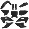 Polisport MX komplett plastkit TC/FC 23-24, Svart - Motocross plastsats - 178-91101 - 1