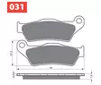 GOLDFREN Bromsbelägg 031 Ceramic Carbon AD - Motocross bromsbelägg - 46-12-031 - 1