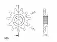 Supersprox / JT Front sprocket 3222.11 - MC Framdrev - 27-1-3222-11 - 1