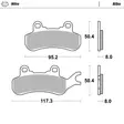 Motomaster Bromsbelägg Can-Am: Maverick x3 right - ATV bromsbelägg - 235-080121 - 1
