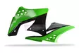 Polisport kylarskydd Kawasaki KX250F(09-12) OEM-färg, Grön 05/Svart - Motocross kylargaller - 176-8412800001 - 1