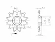 Supersprox Front sprocket 1899.11 - MC Framdrev - 27-1-1899-11 - 1
