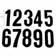 TMV Siffror 150mm Black '1' (20pcs) - Motocross nummerplåt - 391-020051 - 1