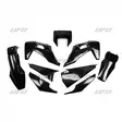 UFO Plastkit 5-delar Svart 001 HVA TE/FE 125-501 20- - Motocross plastsats - 650-K623-001 - 1