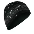 Zan Headgear Beanie, SportFlex Series, black paisley - Hjälmhuvor - WHLL101 - 1