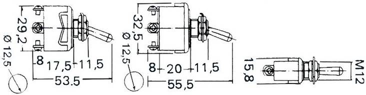 Toggle switch ON-OFF 2ways 15A - Brytare - M14-925-01 - 1