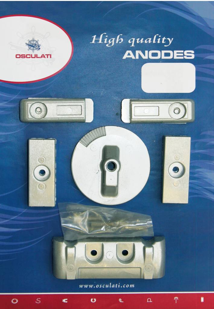 Osculati Anodsats Alu Mercury Verado 6 - Anoder - M43-356-01 - 1