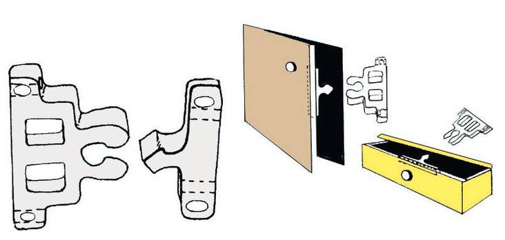 Nylon door holder 2 st/förp - Däcksbeslag och tillbehör - M38-107-41 - 1