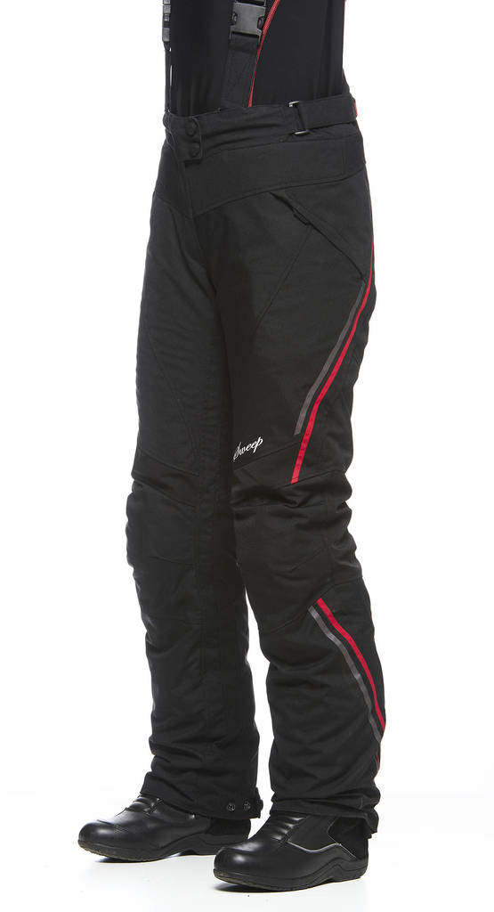 MC byxor Sweep Voyage 2 för damer, vattentäta, svart/röd - MC byxor - TTVOYA2-01 - 1