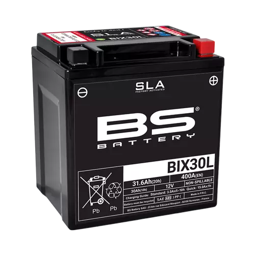 BS Battery BIX30L (FA) SLA - Sealed & Activated - BS batteri - 140-300631 - 1
