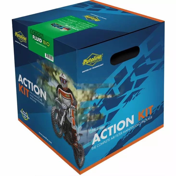 Putoline Action Kit Biologiskt Nedbrytbart Luftfilter Rengöringsset - Luftfilteroljor och medel - 554-70011 - 1