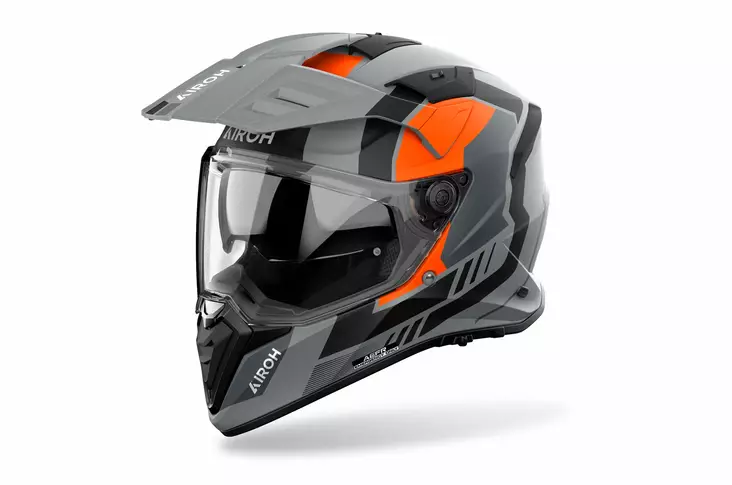 Äventyrshjälm Airoh Bandit Horn Orange matt - Adventure-hjälmar - 57-26091 - 1