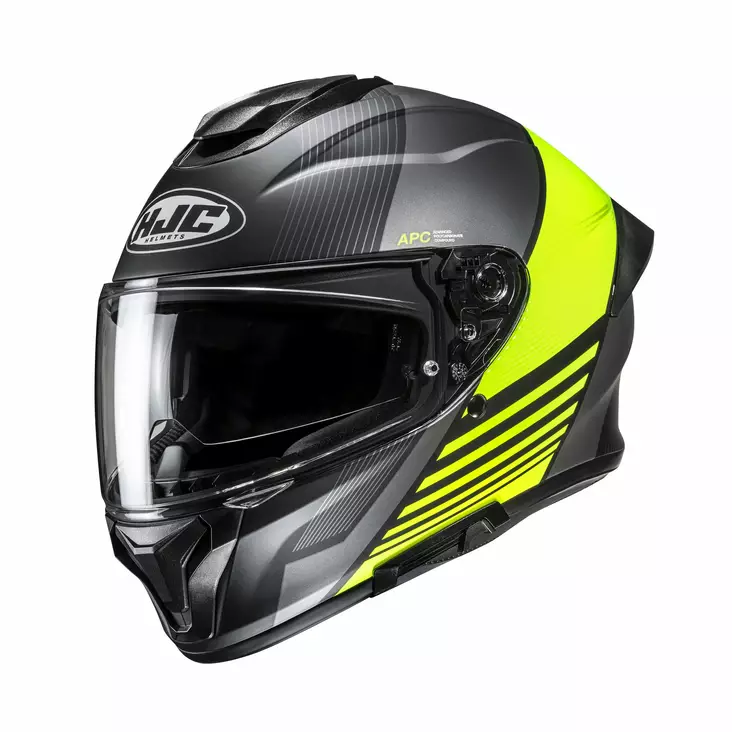 HJC hjälm C71 Morix, svart/fluo gul (MC3HSF) - MC integralhjälmar - 630-26591 - 1