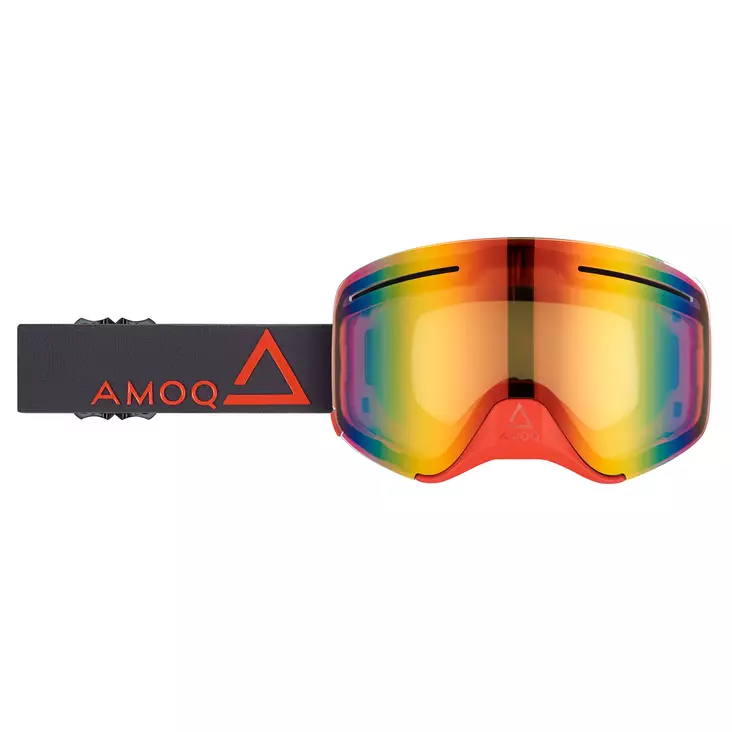 AMOQ Vision Vent+ Magnetic Goggles Grey-Red - Red Mirror - Skoterglasögon - 645-23130321 - 1