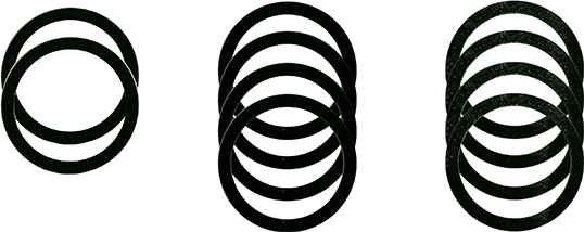 BBB Shim Set, 2x2,5mm, 4x1mm, 4x0,5mm - Övriga pedalvevs- och vevpartidelar - BBB0202905579101 - 1