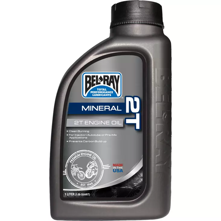 Bel-Ray 2T Mineral Engine Oil 1L - 2T Motoroljor - 55-820-001 - 1