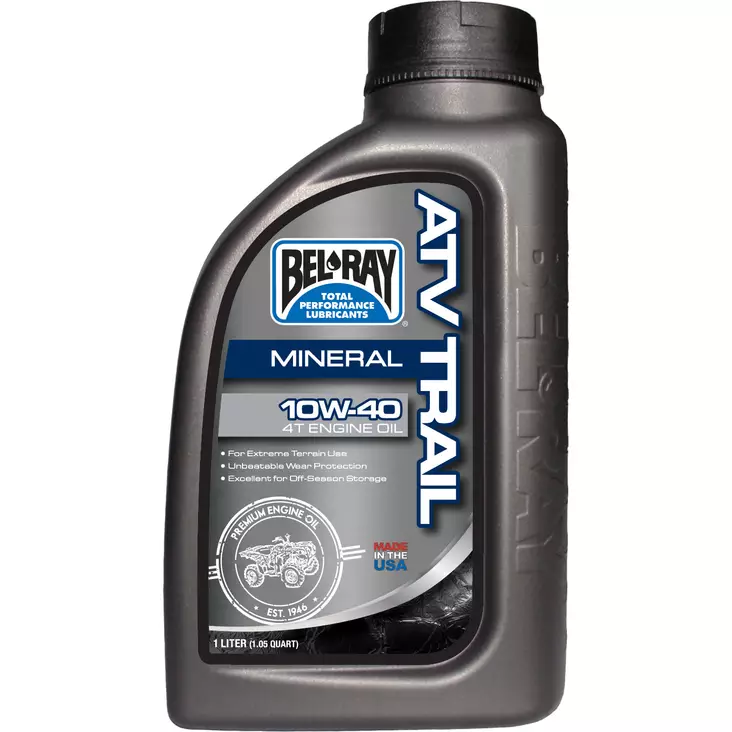 Bel-Ray ATV Trail 10W-40 Mineral 4T Engine Oil 1L - 4-T Motoroljor - 55-921-001 - 1