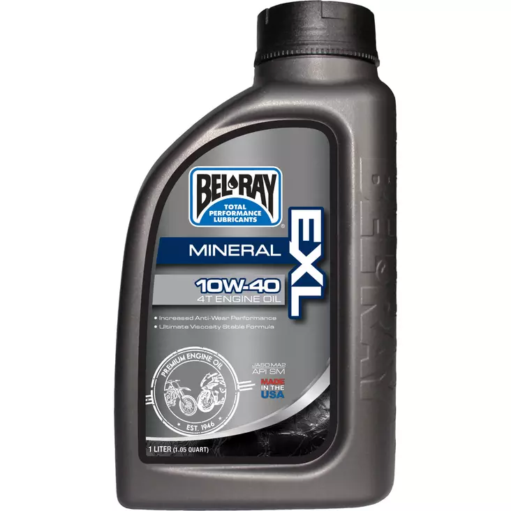 Bel-Ray EXL 10W-40 Mineral 4T Engine Oil 1L - 4-T Motoroljor - 55-805-001 - 1