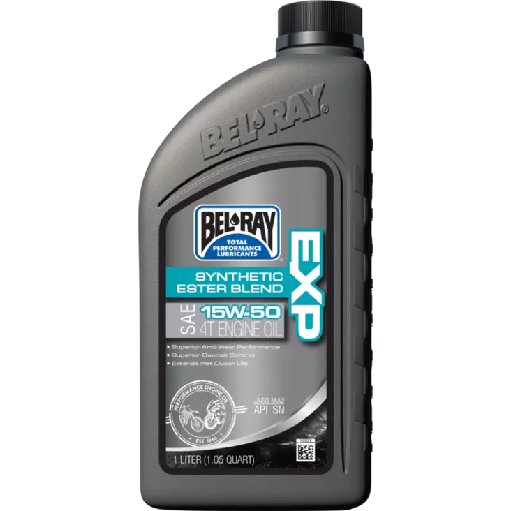 Bel-Ray EXP 15W-50 Synthetic Ester Blend 4T Engine Oil 1L - 4-T Motoroljor - 55-804-001 - 2