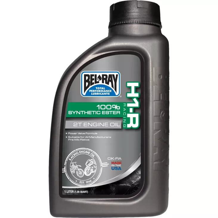 Bel-Ray H1-R Racing 100% Synthetic Ester 2T Engine Oil 1L - 2T Motoroljor - 55-822-001 - 1