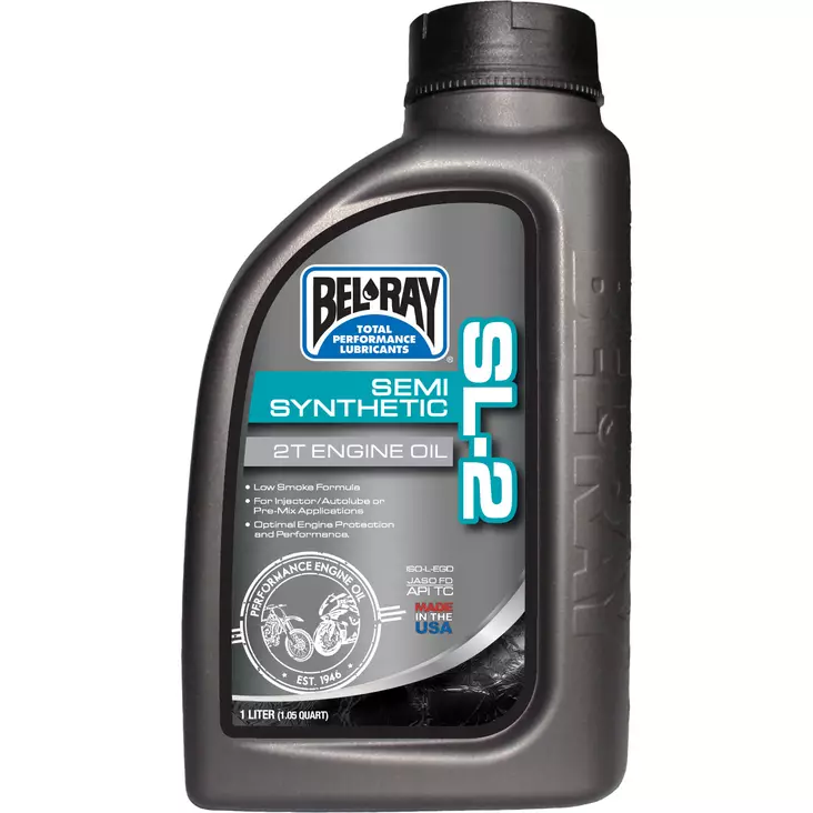 Bel-Ray SL-2 Semi-Synthetic 2T Engine Oil 1L - 2T Motoroljor - 55-824-001 - 1