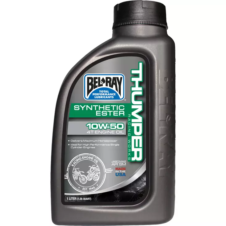 Bel-Ray Thumper® Racing Works 10W-60 Synthetic Ester 4T Engine Oil 1L - 4-T Motoroljor - 55-927-001 - 1