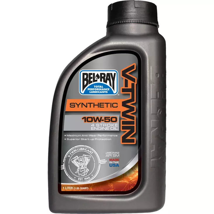 Bel-Ray V-Twin 10W-50 Synthetic Engine Oil 1L - 4-T Motoroljor - 55-902-001 - 1