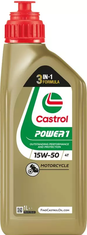 Castrol Power 1 4T 10W-40 GPS 1 L (12) - 4-T Motoroljor - 55-406-001 - 2